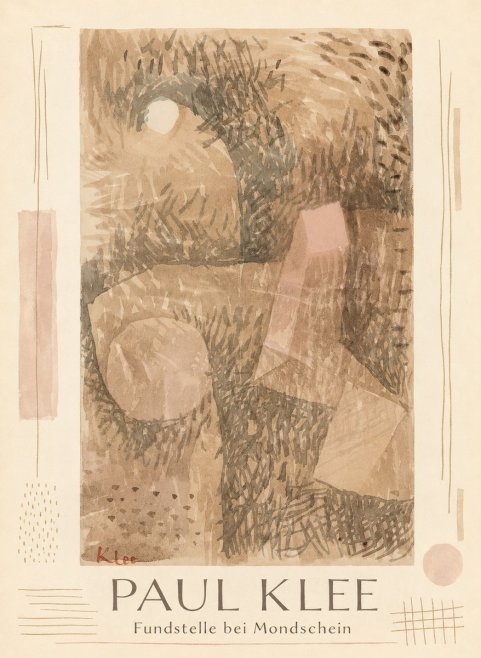 Paul Klee Fundstelle Bei Mondschein No1 - Póster