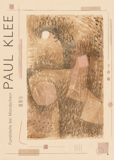Paul Klee Fundstelle Bei Mondschein No2 - Póster