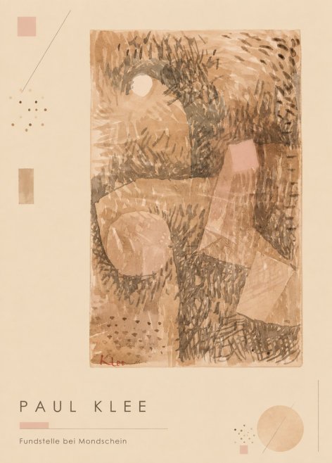 Paul Klee Fundstelle Bei Mondschein No4 - Póster