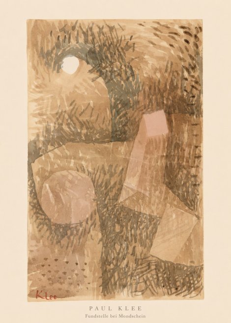 Paul Klee Fundstelle Bei Mondschein No5 - Póster