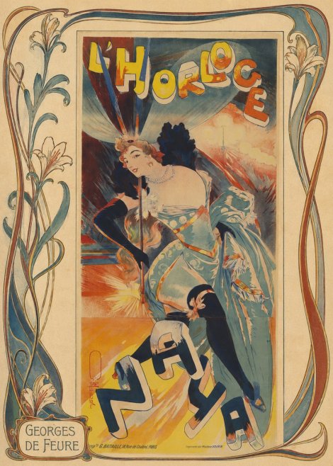 Georges de Feure L'horloge I No1 - Póster