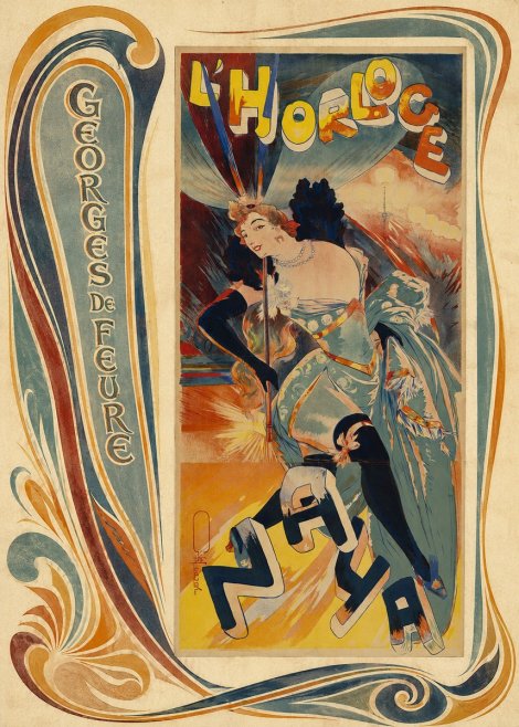 Georges de Feure L'horloge I No3 - Póster