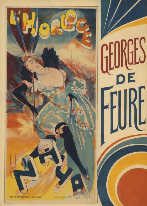 Georges de Feure L'horloge I No4 - Póster