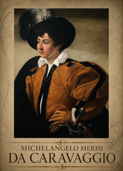 Michelangelo Merisi da Caravaggio Young Man with a Plumed Hat No3 - Póster