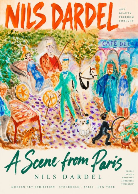 Nils Dardel A Scene from Paris No4 - Póster