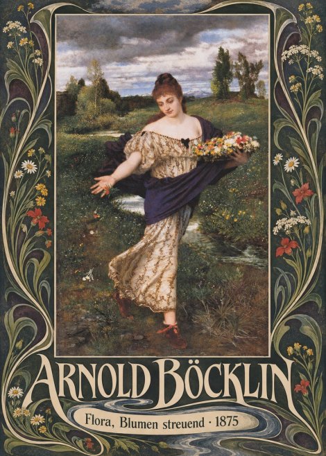 Arnold Böcklin Flora, Blumen Streuend I No5 - Póster