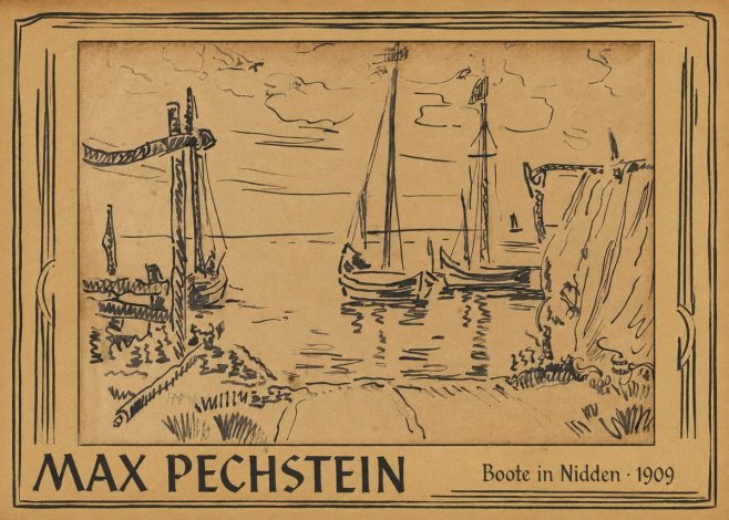 Max Pechstein Boote in Nidden No1 - Póster