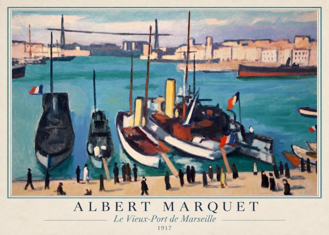 Albert Marquet Le Vieux-port De Marseille No1 - Póster