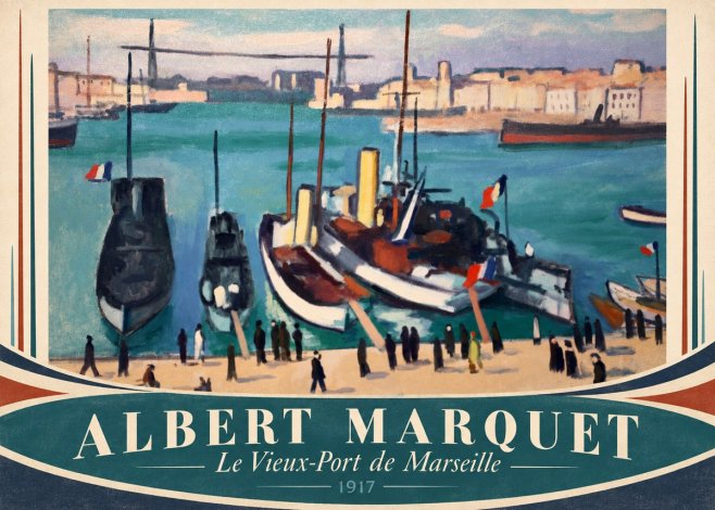 Albert Marquet Le Vieux-port De Marseille No4 - Póster