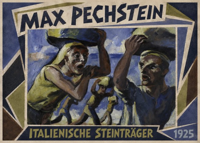 Max Pechstein Italienische Steinträger No1 - Póster