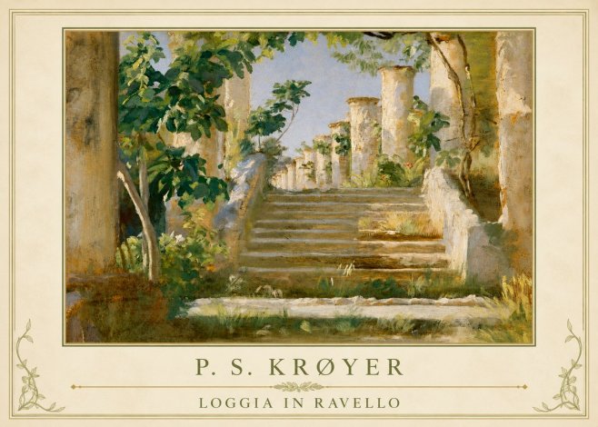P.S. Krøyer Loggia in Ravello No1 - Póster