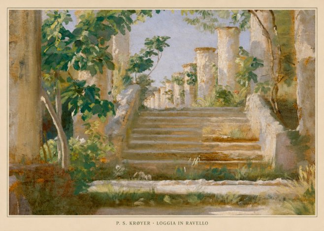 P.S. Krøyer Loggia in Ravello No5 - Póster