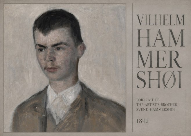 Vilhelm Hammershøi Portrait of the Artist's Brother, Svend Hammershøi No5 - Póster