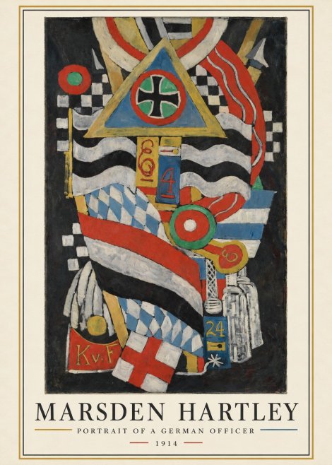 Marsden Hartley Portrait of a German Officer I No3 - Póster