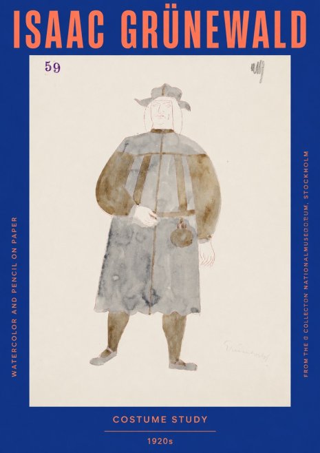 Isaac Grünewald Costume Study I No2 - Póster