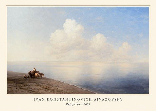 Ivan Konstantinovich Aivazovsky Ruhige See No3 - Póster