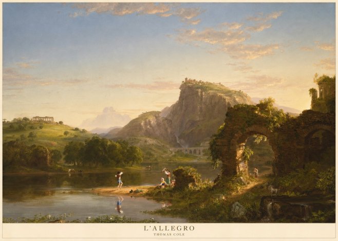 Thomas Cole L'allegro No5 - Póster