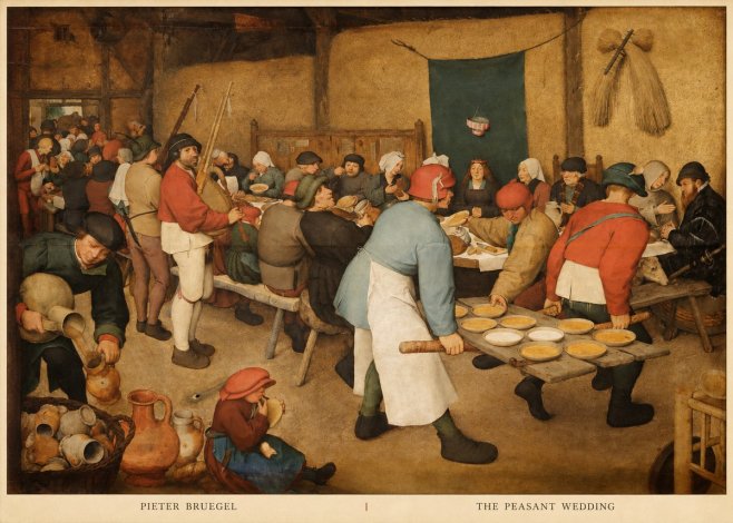 Pieter Bruegel The Peasant Wedding I No4 - Póster