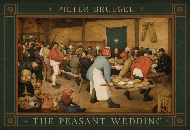 Pieter Bruegel The Peasant Wedding I No5 - Póster