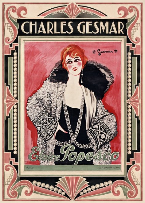 Charles Gesmar Elvire Popesco I No1 - Póster