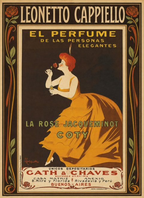Leonetto Cappiello La Rose Jacqueminot Coty No1 - Póster