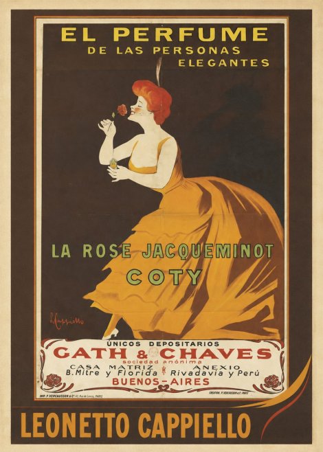 Leonetto Cappiello La Rose Jacqueminot Coty No2 - Póster