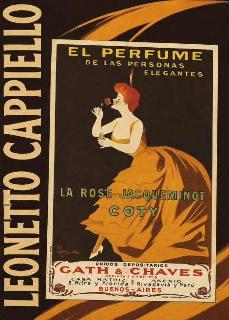Leonetto Cappiello La Rose Jacqueminot Coty No4 - Póster