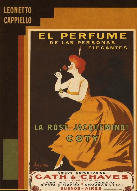 Leonetto Cappiello La Rose Jacqueminot Coty No6 - Póster