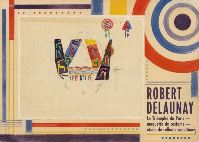 Robert Delaunay Le Triomphe De Paris — Maquette De Costume — Étude De Collants Simultanés No2 - Póster