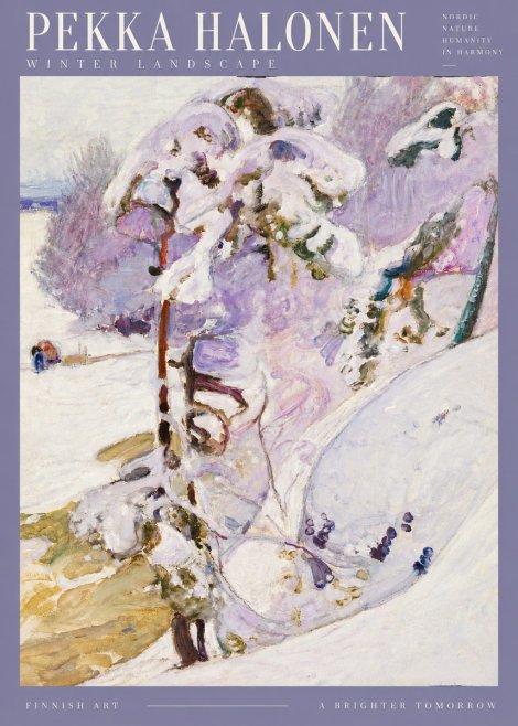 Pekka Halonen Winter Landscape No3 - Póster