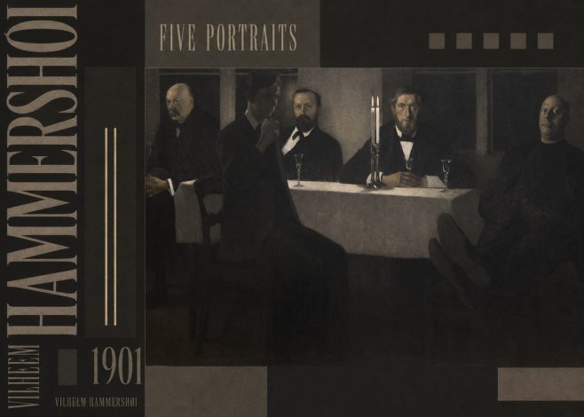 Vilhelm Hammershøi Five Portraits I No5 - Póster