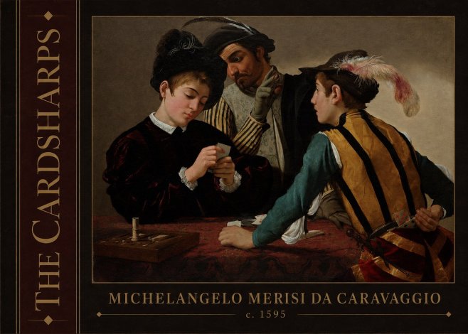 Michelangelo Merisi da Caravaggio The Cardsharps I No2 - Póster