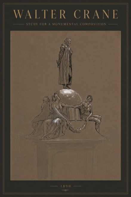 Walter Crane Study for a Monumental Composition No2 - Póster