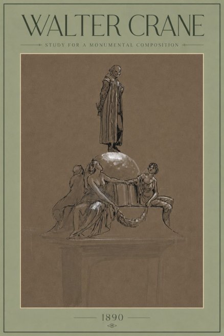 Walter Crane Study for a Monumental Composition No4 - Póster