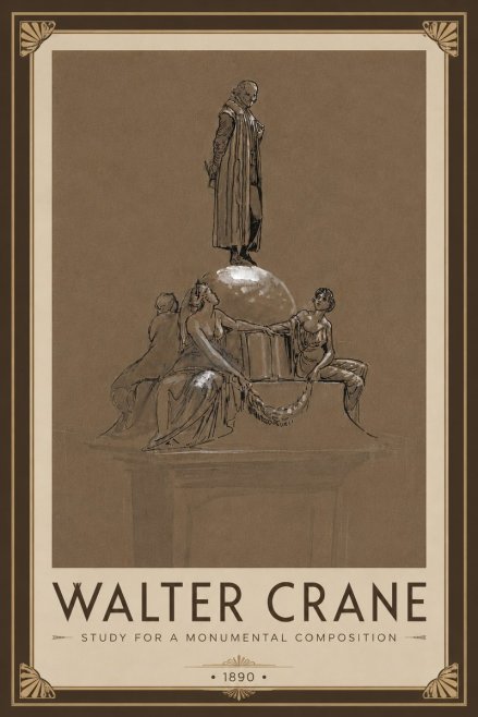 Walter Crane Study for a Monumental Composition No6 - Póster