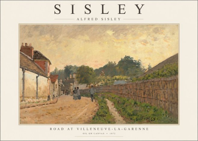 Sisley Road at Villeneuve-la-garenne No1 - Póster
