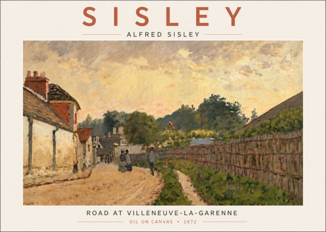 Sisley Road at Villeneuve-la-garenne No4 - Póster