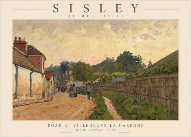 Sisley Road at Villeneuve-la-garenne No5 - Póster