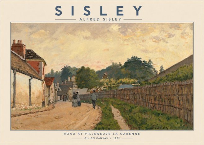 Sisley Road at Villeneuve-la-garenne No6 - Póster