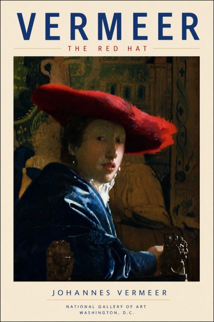 Vermeer The Red Hat No6 - Póster