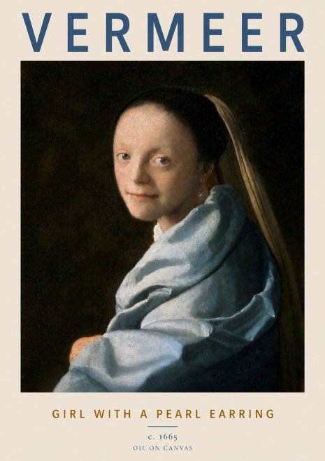 Vermeer Girl with a Pearl Earring I No4 - Póster