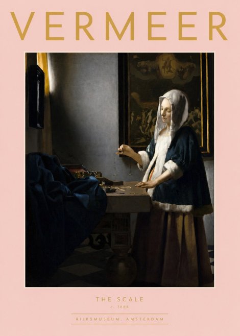 Vermeer The Scale No2 - Póster