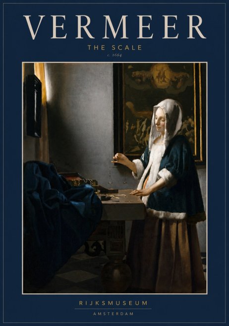 Vermeer The Scale No3 - Póster