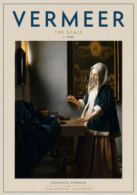 Vermeer The Scale No4 - Póster