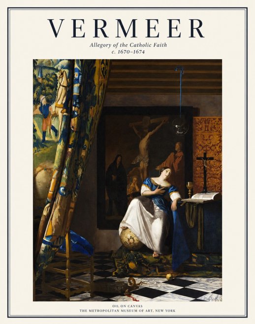 Vermeer Allegory of the Catholic Faith No1 - Póster