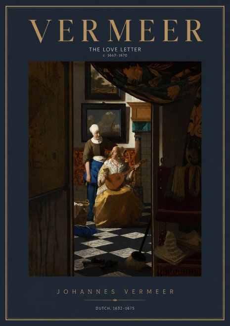 Vermeer The Love Letter No2 - Póster