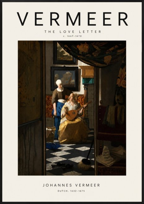 Vermeer The Love Letter No3 - Póster
