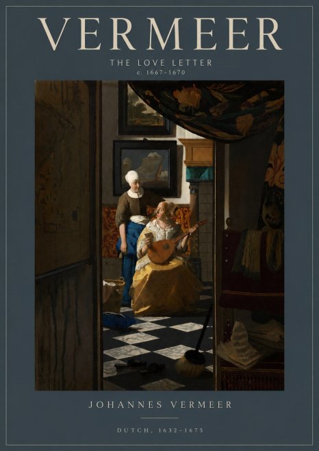 Vermeer The Love Letter No6 - Póster
