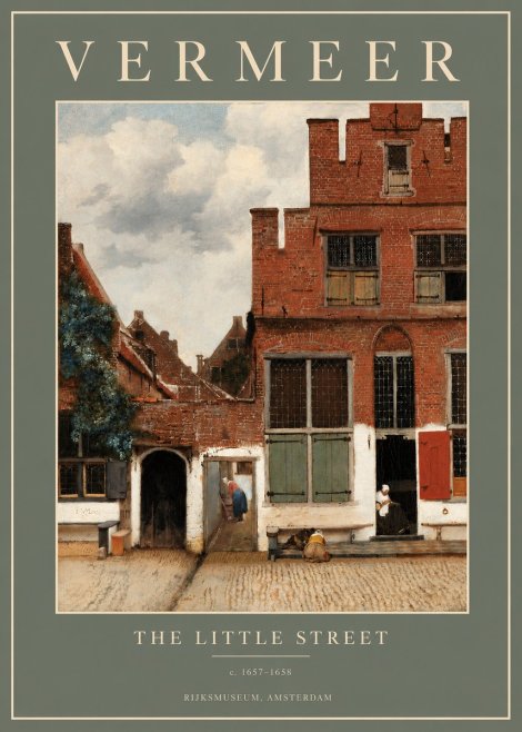 Vermeer The Little Street No2 - Póster