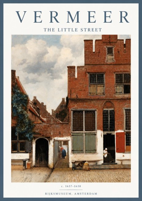 Vermeer The Little Street No6 - Póster